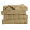 Sunbeam Heated Blanket | 10 Heat Settings, Quilted Fleece, Acorn, Queen