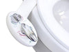 Luxe Bidet Neo 320 - Self Cleaning Dual Nozzle - Hot and Cold Water Non-Electric Mechanical Bidet Toilet Attachment (white and white)