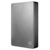 Seagate Backup Plus 5TB Portable External Hard Drive USB 3.0, Silver (STDR5000101)