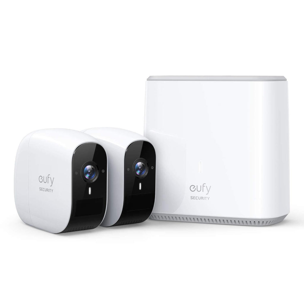 eufy Security eufyCam E Wireless Home Security Camera System, 365-Day Battery Life, HD 1080p, IP65 Weatherproof, Night Vision, Compatible with Amazon Alexa, 2-Cam Kit, No Monthly Fee