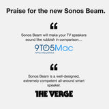 Sonos Beam - Smart TV Sound Bar with Amazon Alexa Built-in - Black