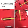 SXMA Fuel Tank Cans Spare 5 Gallon Portable Fuel Oil Petrol Diesel Storage Gas Tank Emergency Backup for Jeep JK Wrangler SUV ATV Car Motorcyc Toyota ect Most Cars (Pack of 1) (Red)