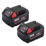 VANON 4.0Ah 18V Li-ion Rechargeable Replacement Battery for Milwaukee 48-11-1820 48-11-1850 48-11-1828 48-11-10 Cordless Power Tools (2 Pack)