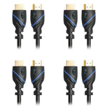 50ft (15.2M) High Speed HDMI Cable Male to Male with Ethernet Black (50 Feet/15.2 Meters) Supports 4K 30Hz, 3D, 1080p and Audio Return CNE68016 (4 Pack)
