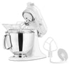 KitchenAid KSM150PSWW Artisan Series 5-Qt. Stand Mixer with Pouring Shield - White On White