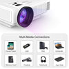 DR. J Professional HI-04 1080P Supported 4Inch Mini Projector with 170