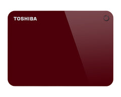 Toshiba Canvio Advance 3TB Portable External Hard Drive USB 3.0, Red (HDTC930XR3CA)