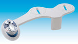 Luxe Bidet Neo 320 - Self Cleaning Dual Nozzle - Hot and Cold Water Non-Electric Mechanical Bidet Toilet Attachment (blue and white)