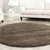 Safavieh California Premium Shag Collection SG151-8181 Mushroom Round Area Rug (4' Diameter)