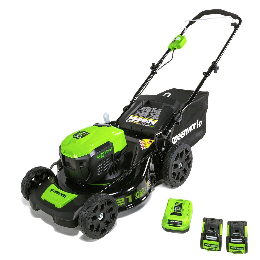 GreenWorks MO40L2512 Electric Lawn Mower, 40V 21