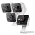 Zmodo Wireless Two-Way Audio Home Security Camera (4 Pack) Smart HD WiFi with Night Vision