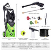 Kioles 3000 PSI Electric Pressure Washer, High Pressure Washer, Professional Washer Cleaner Machine with 5 Interchangeable Nozzles, 1800W Rolling Wheels,1.80 GPM