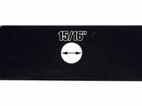 USA Mower Blades U15205BP (6) High-Lift for Exmark 103-6383 103-6383-S Length 20-1/2in. Width 2-1/2in. Thickness .250in. Center Hole 15/16in. 60in. Deck