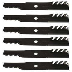 USA Mower Blades (6) Toothed for Exmark 103-6382 Toro 109-6873 36in. 52in. Deck