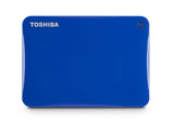 Toshiba Canvio Connect II 1TB Portable Hard Drive, Blue (HDTC810XL3A1)