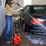 Seesii Electric Pressure Washer, Electric High Power Washer with with Spray Gun, 4 Adjustable Quick-Connect Spray Nozzle Tips,19.6ft High Pressure Hose,Pressure Cleaner - 3000 PSI 1800W
