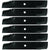 6PK Mulching Mower Blades Dixie Chopper 42