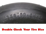NoAir (2) Exmark Flat Free Wheel Assemblies 13x6.50-6 Lazer Z Repl 103-0069 103-0065