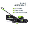 GreenWorks MO40L2512 Electric Lawn Mower, 40V 21