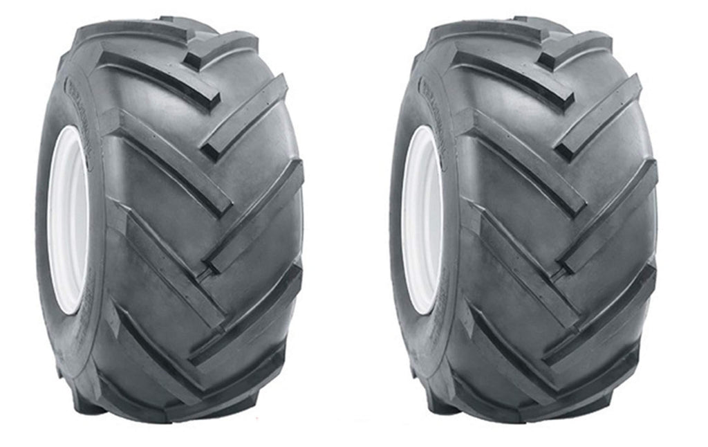 AL Two 15x6.00-6 15x600-6 R1 Lug Super Traction Tires Lawn Tractor Heavy Duty 6 Ply Rated