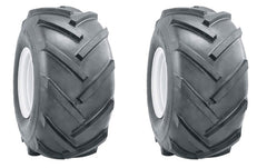 AL Two 15x6.00-6 15x600-6 R1 Lug Super Traction Tires Lawn Tractor Heavy Duty 6 Ply Rated