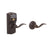 Schlage FE575 CAM 716 ACC Camelot Keypad Entry with Auto-Lock and Accent Levers, Aged Bronze