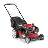 Troy Bilt TB130 21 Inch 159cc Gas Mulching Push Walk Behind Lawn Mower, Red