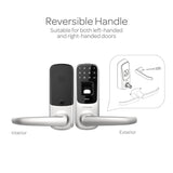 Ultraloq UL3 BT Bluetooth Enabled Fingerprint and Touchscreen Smart Lock (Satin Nickel) | 5-in-1 Keyless Entry | Secure Finger ID | Anti-peep Code | Works with iOS and Android | Match Home Aesthetics