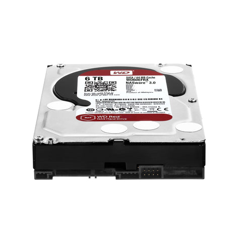 WD Red 6TB NAS Hard Drive - 5400 RPM Class, SATA 6 Gb/s, 64 MB Cache, 3.5