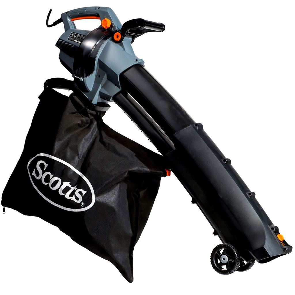 Scotts Outdoor Power Tools BVM23014S 14-Amp 3-in-1 Corded Electric Blower/Vac/Mulcher, Black/Grey