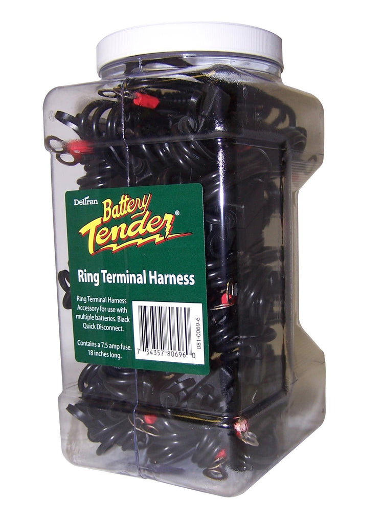 Battery Tender 081-0069-6-J25 Ring Terminal Harness with Fused 2-Pin Quick Disconnect Plug - Pack of 25