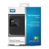 WD 2TB Black My Passport Ultra Portable External Hard Drive - USB 3.0 - WDBBKD0020BBK-NESN [Old Model]