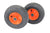 (Set of 2) 11x4.00-5 Tires & 5.25 Kubota Orange Wheels 4 Ply for Lawn & Garden Mower