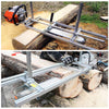 CO-Z Portable Chainsaw Mill Planking Milling 14 Inches to 48 Inches Guide Bar Wood Lumber Cutting Sawmill Aluminum Steel Chainsaw Mill for Builders and Woodworkers