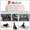 4Knines Dog Seat Cover with Hammock for Full Size Trucks and Large SUVs - Black Extra Large - USA Based Company