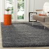 Safavieh California Premium Shag Collection SG151-8484 Dark Grey Square Area Rug (8'6