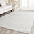 Safavieh California Premium Shag Collection SG151-1010 White Area Rug (5'3